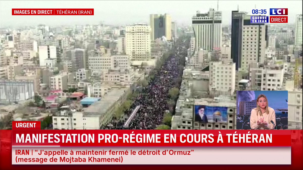 🔴 Des manifestations pro-régime sont en cours à Téhéran