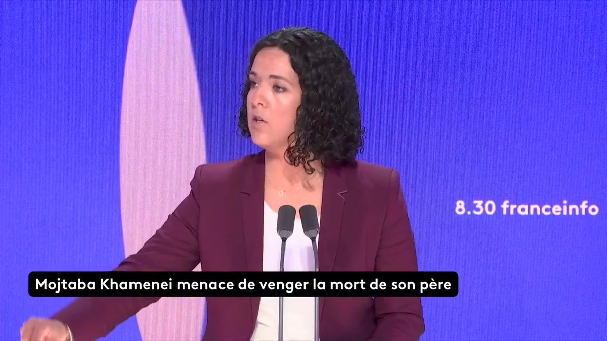 🔴 Jean‑Luc Mélenchon s'exprime sur la situation en Iran ➡️ "À quel moment les États‑Unis et Israël vont‑ils devoir rendre des comptes pour ce qui est un crime de guerre en droit international ?", dit Manon Aubry, eurodéputée de La France insoumise