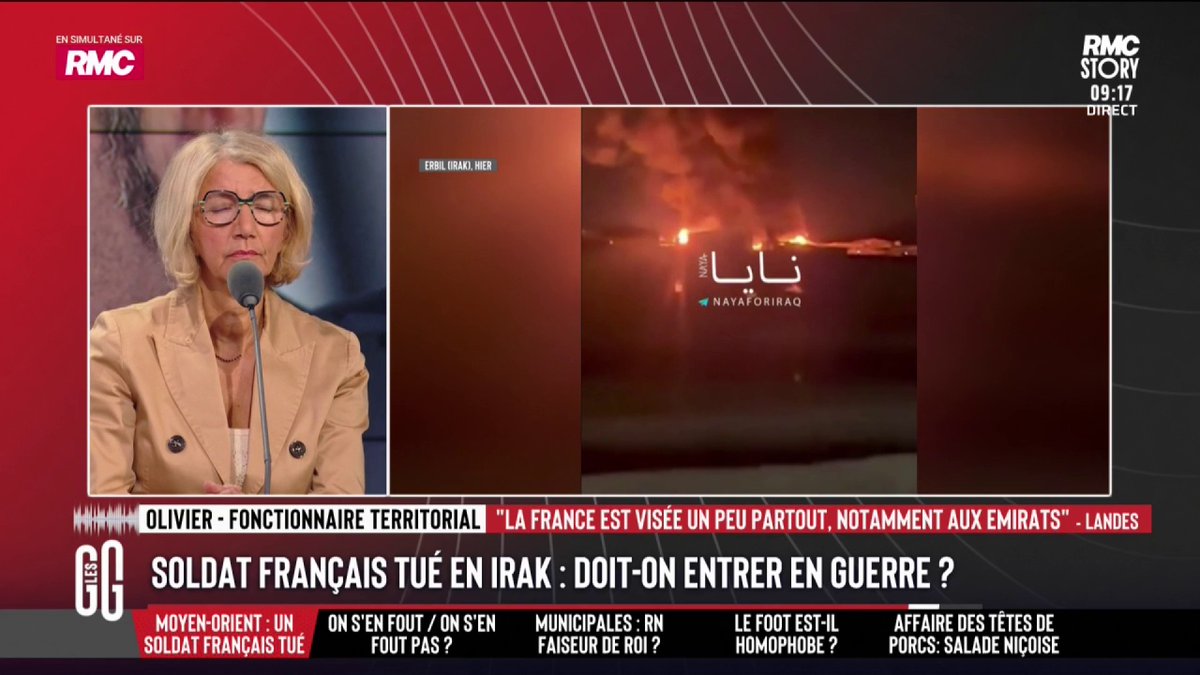 📞 L'émotion d'Olivier, père d'un militaire aux Émirats arabes unis : "Ils sont en manque d'effectifs... on leur a envoyé 4 photographes. Ils se sentent abandonnés. Ils ne peuvent pas dormir, ils sont en manque de moyens. Les Iraniens sont dans une guerre d'usure. " #GGRMC