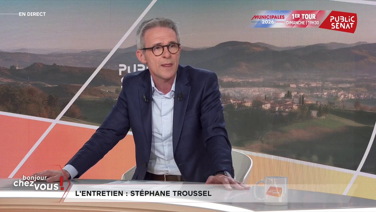 Des fusions de listes LFI-PS au 2nd tour des #municipales ? "Je ne tire pas un trait d’égalité entre les situations à Limoges, Toulouse, Roubaix et Paris où il y a de l’agressivité et des provocations permanentes", explique Stéphane Troussel qui cible Sophia Chikirou