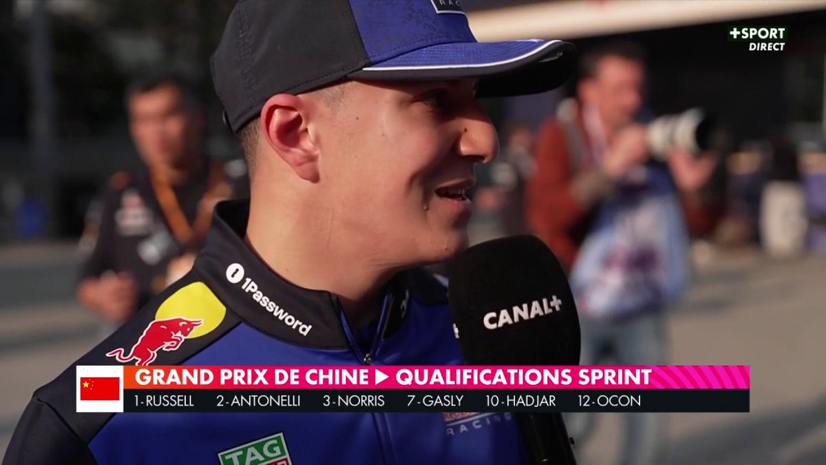 🎤 "La voiture ça ne va pas, il va falloir trouver des solutions " Isack Hadjar frustré du comportement de sa voiture après s'être classé 10e de la qualification sprint à plus de 2 secondes des Mercedes 🤯 #f1 #chinesegp