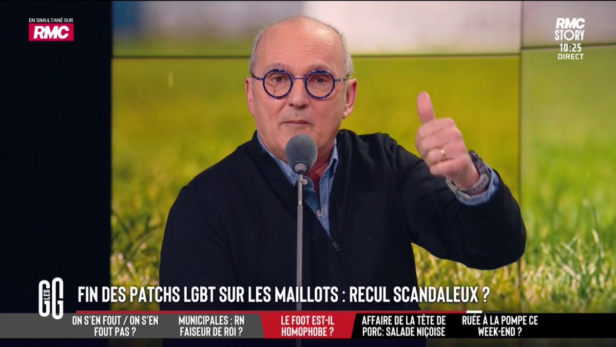 🏳️🌈 Journée de lutte contre l'homophobie : la LFP met fin aux patchs arc-en-ciel sur les maillots. 🗣️ DrJérômeMarty : "Honte à la LFP ! C'est un recul de la laïcité. Les joueurs qui ne veulent pas le mettre, c'est à cause de leur religion. Ça me choque !" #GGRMC