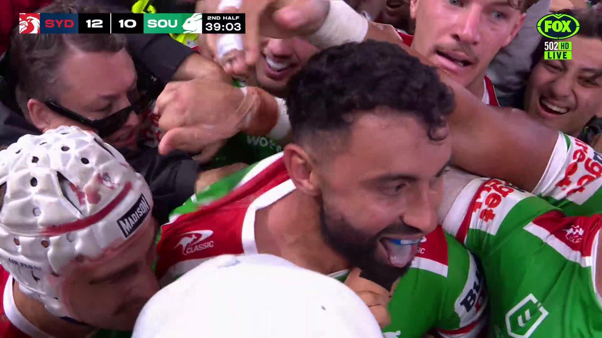ALEX JOHNSTON HAS DONE IT! 🔥 📺 Watch #NRLRoostersSouths on ch.502 or stream on Kayo: ✍️ BLOG 🔢 MATCH CENTRE