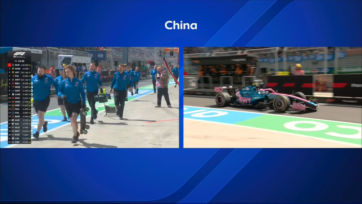 The Alpine mechanics running all the way to Franco Colapinto only for his car to start going again 🤣