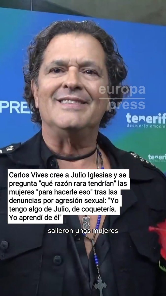 Carlos Vives cree a Julio Iglesias y se pregunta "qué razón rara tendrían" las mujeres "para hacerle eso" tras las denuncias por agresión sexual: "Yo tengo algo de Julio, de coquetería. Las mujeres son la obra suprema de la creación. Yo aprendí de él"