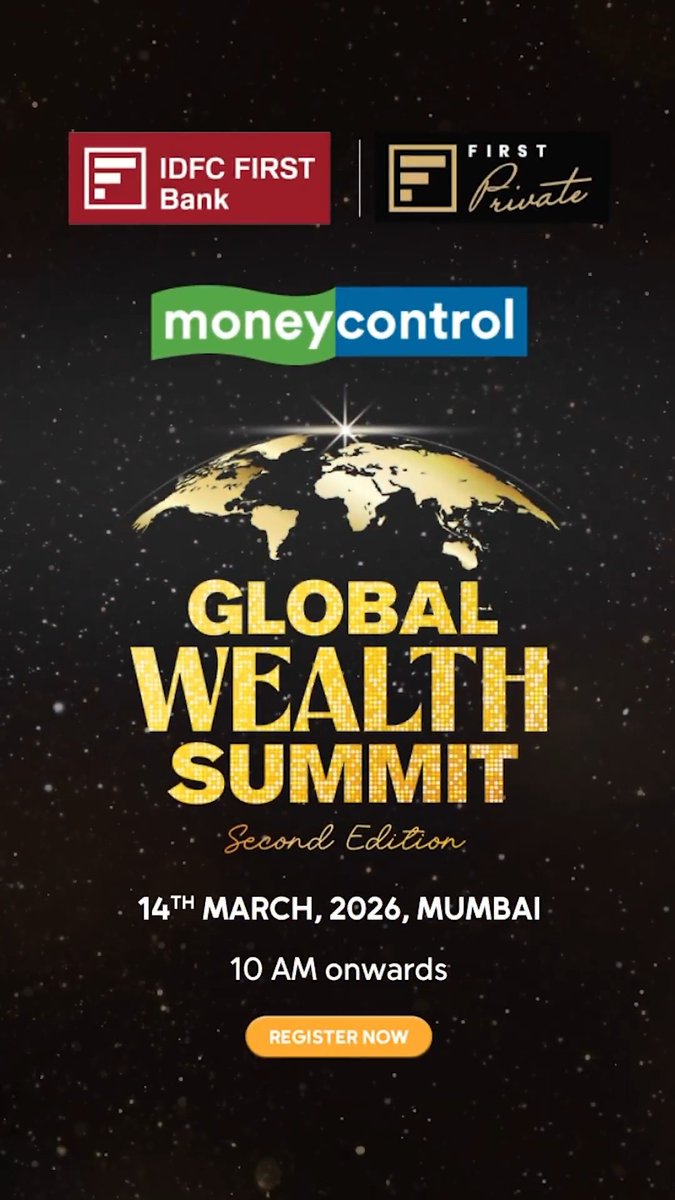 #MCGlobalWealthSummit2026 | 🚨 The Jio World Convention Centre is getting ready for the biggest wealth summit of the year! IDFC FIRST Bank Presents Moneycontrol Global Wealth Summit 2026 — bringing together top investors, global fund managers and market leaders to discuss the future of wealth creation. 📍Mumbai | 🗓️ 14 March 2026 👉 Register now: IDFC FIRST Bank Nalin Mehta N Mahalakshmi #GlobalWealthSummit #MCGWS2026 #IDFCFIRSTBank