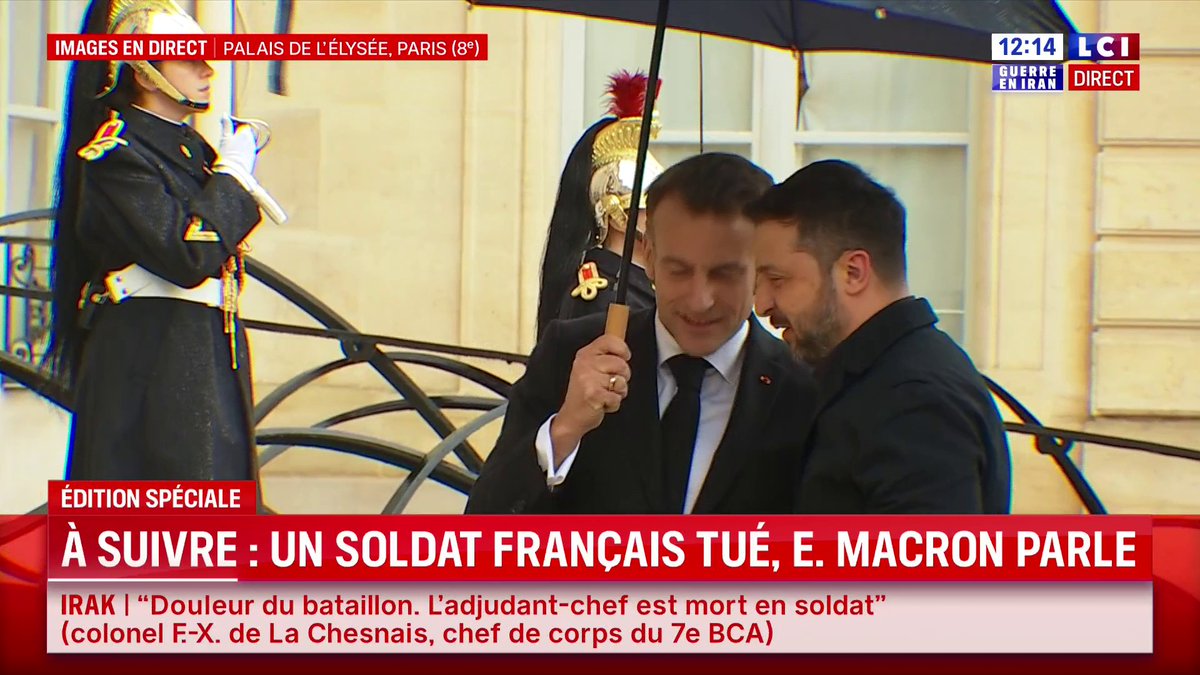 🔴 DERNIÈRE MINUTE : Volodymr Zelensky est arrivé à l'Élysée, reçu par Emmanuel Macron