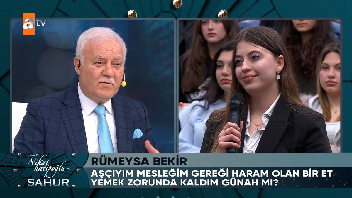 Nihat Hatipoğlu‘na sorulan bir soru: "Mesleğim gereği domuz eti yedim. Günah mı?"