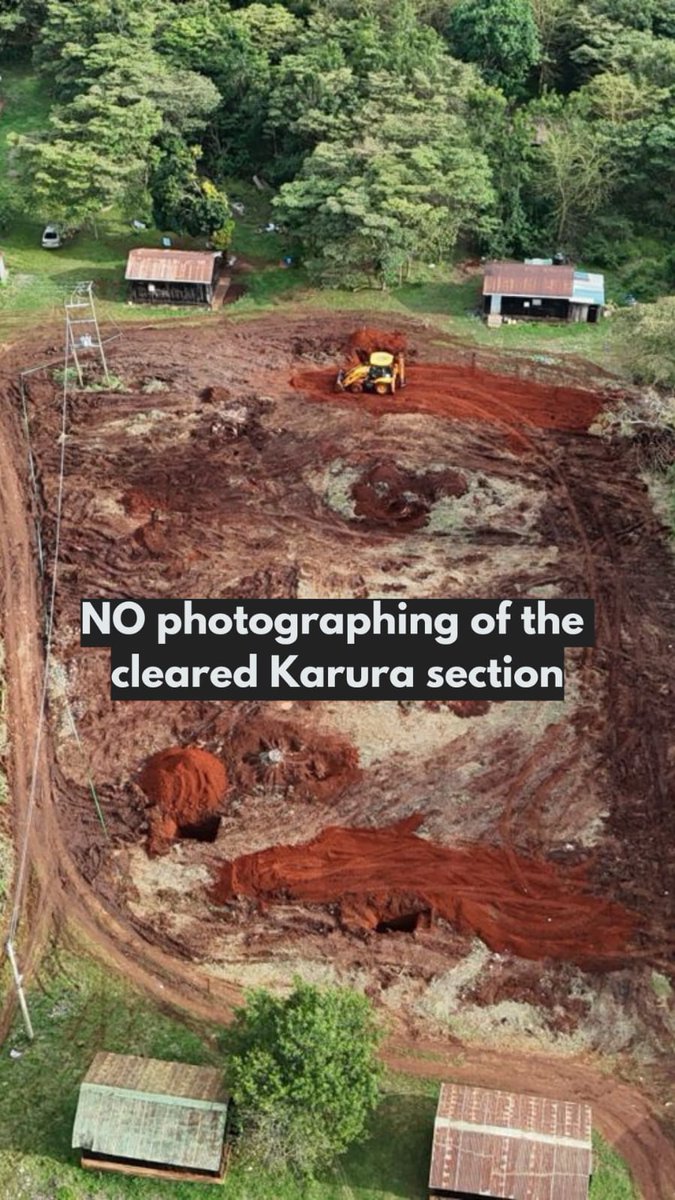 Journalists barred from photographing cleared Karura section Read more: