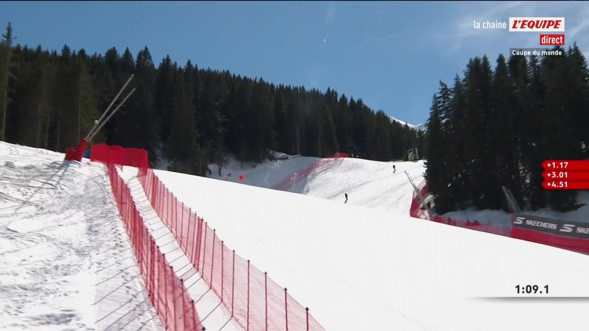 Le Français Adrien Théaux a pris le dernier départ de sa carrière lors de la descente à Courchevel. Un dernier tour de piste émouvant #lequipeSKI