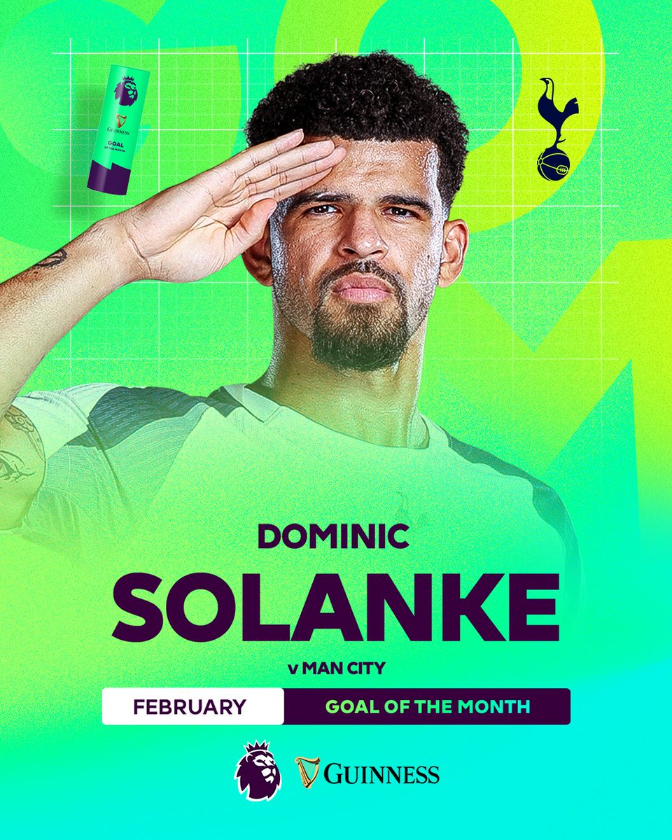 Scorpion kick alert 🦂🚨 Dominic Solanke wins February's Guinness Goal of the Month 👏 Tottenham Hotspur