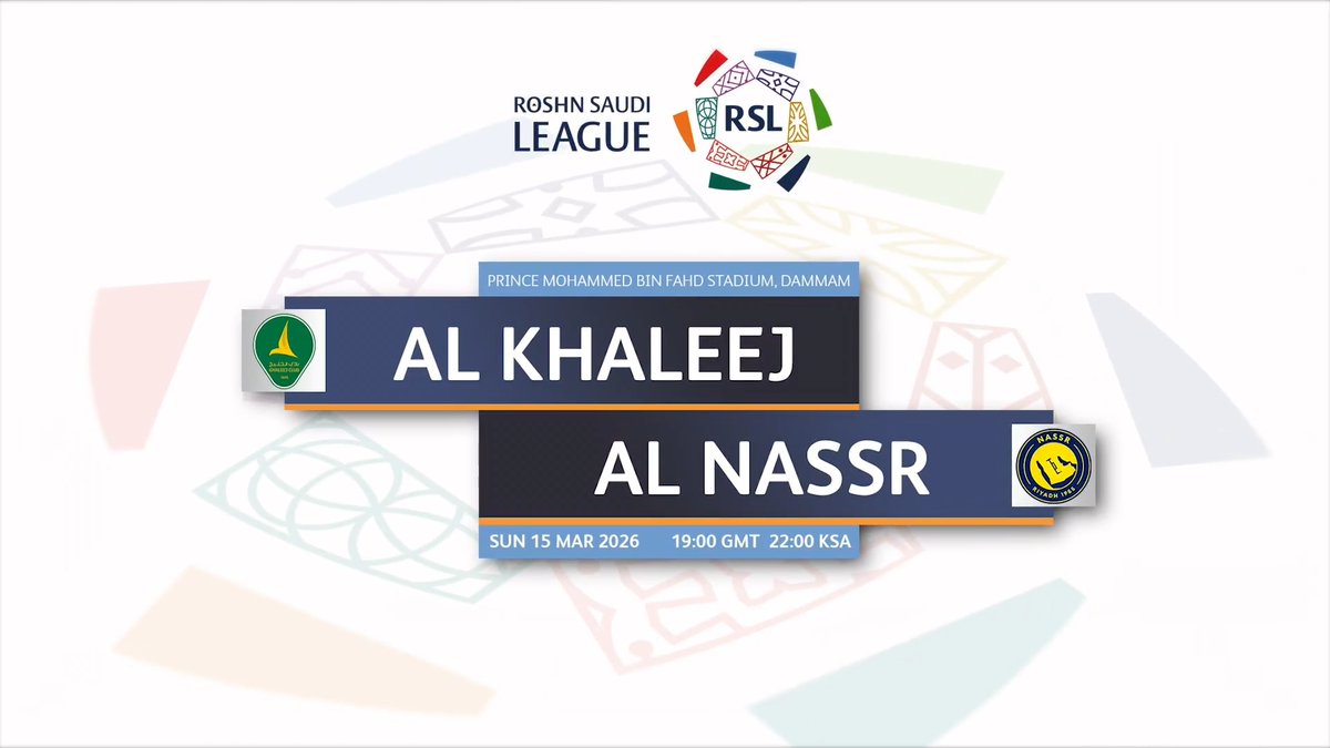 Watch Al Khaleej vs Al Nassr in the Roshn Saudi League. Live with talkSPORT on YouTube this Saturday 14th March at 19:00 (UK). 📺WATCH: