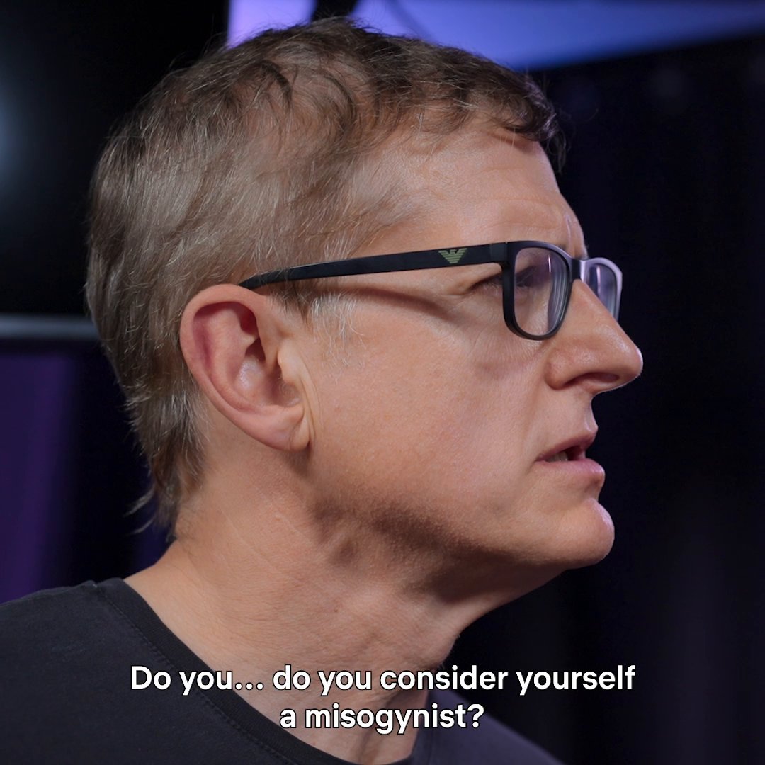 Big questions for a big topic. LOUIS THEROUX: INSIDE THE MANOSPHERE is now playing on Netflix.