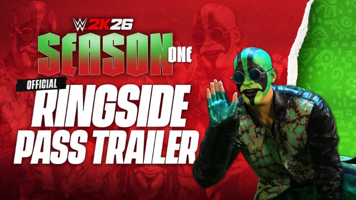 Step into the ring… if you dare! 🤡 Earn El Hijo del Vikingo, Lady Flammer, Psycho Clown, Mr. Iguana, and more with Ringside Pass Premium Season 1. Let the carnage begin! #WWE2K26