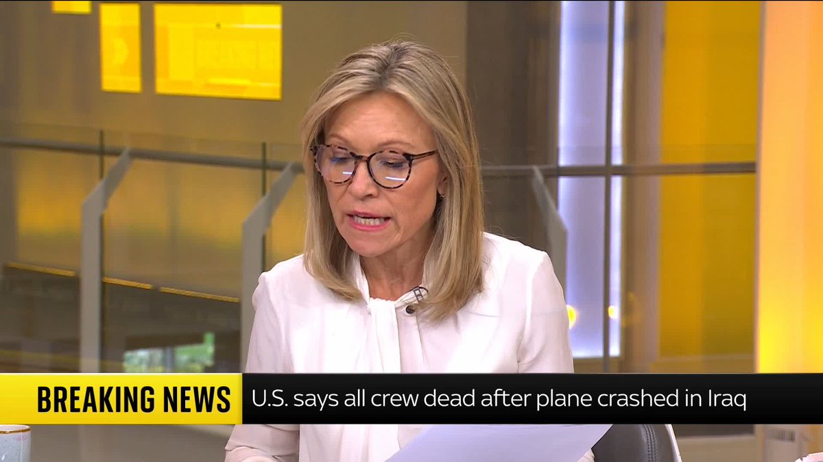BREAKING: All six crew members have been killed in the crash of a refuelling plane in Iraq, the US Central Command has said. It had previously been announced that four of the six members died 📺 Sky 501, Virgin 602, Freeview 233 and YouTube