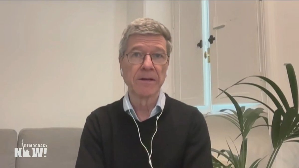 We speak to renowned economist Jeffrey Sachs about war on Iran — in his words, "a war of aggression and a war of choice by Israel and the United States." "Twice the United States claimed it was negotiating with Iran and twice it killed Iranian leaders in the midst of the so-called negotiations. This is the most blatant and brazen assault on the U.N. Charter and international law since it was founded in 1945," says Sachs. "This is the most brazen fascism that we have seen since the fascist era, and it is absolutely extraordinary, and it's going to put us, I think, probably, into WWIII."