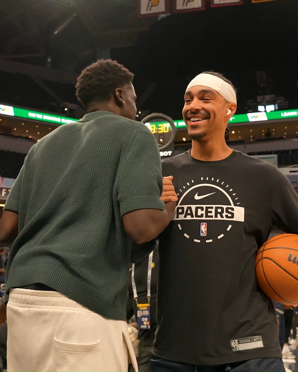 Childhood friends reunited in the 317 🫶 Indiana Pacers thanks for having us!