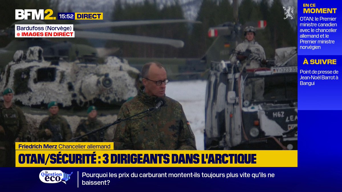 💬"Nous devrions mettre plus de pression sur la Russie pour mettre fin à cette terrible guerre" Le chancelier allemand Friedrich Merz se dit "surpris" de la décision des États-Unis d'alléger les sanctions contre le pétrole russe #BFM2