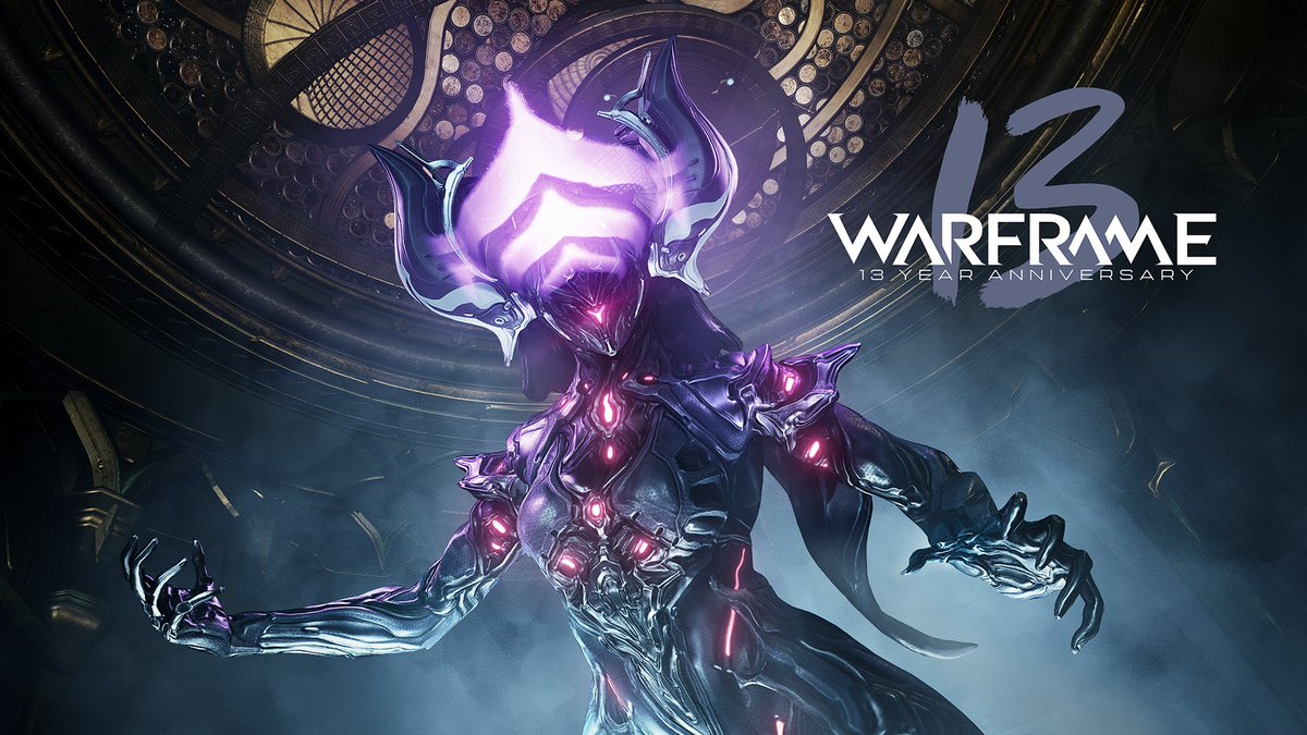 #Warframe’s 13 Year Anniversary festivities are underway! Enjoy Weekly Alerts, Booster Weekends and Rewards like the all-new Dex Signa and 13 Year Anniversary Glyph.