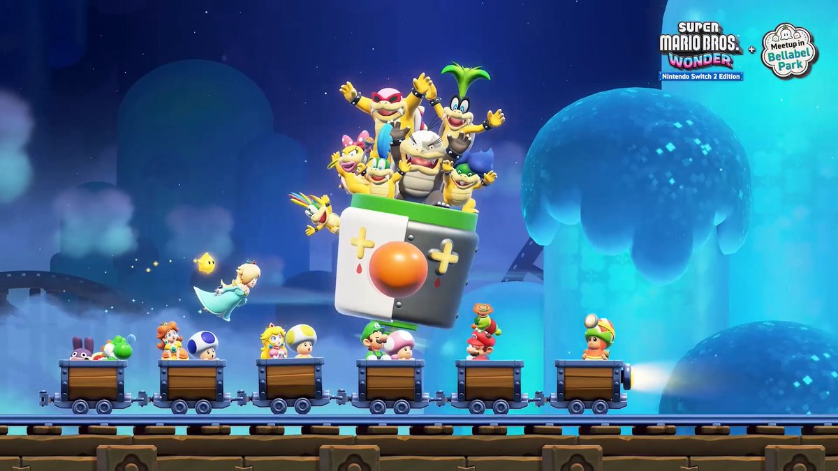 Next stop: Bellabel Park! #SuperMarioBrosWonder – Nintendo Switch 2 Edition + Meetup in Bellabel Park arrives March 26: