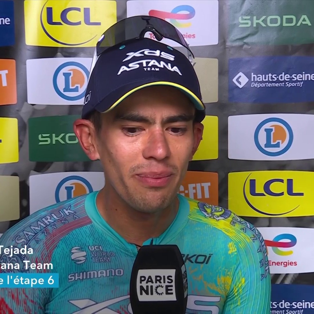 "Le preguntaba al equipo: 𝑰 𝒘𝒐𝒏?" 🥹🇨🇴 El relato emocionado de Harold Tejada en su primer triunfo en Europa en la #ParisNice #LaCasaDelCiclismo