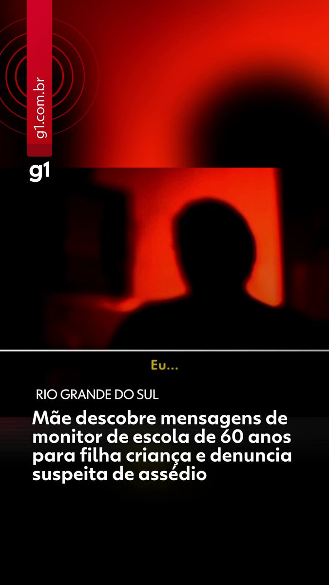 Rio Grande do Sul - Um monitor de uma escola em Torres, no Litoral Norte do RS, é investigado pela Polícia Civil por suspeita de assediar uma aluna por meio de mensagens de texto. O homem, de 60 anos, foi afastado de suas funções após a mãe da criança descobrir as conversas na quarta-feira (11) e procurar as autoridades. O caso veio à tona quando a mãe, ao monitorar o celular da filha, encontrou mensagens de um número desconhecido. No conteúdo, o monitor se referia à menina como "jabuticabinha", afirmava que iria "abraçá-la bem forte", demonstrava ciúmes de um colega dela e pedia para que as conversas fossem apagadas "pra mãe não ver e ficar braba". Em depoimento, a mãe da criança relatou o momento da descoberta. "Ela mandou um áudio e falou: 'eu sou fruta agora pra tá me chamando de jabuticabinha?'. E ele falou: 'É uma fruta muito gostosinha, docinha'", contou a mulher. "E aí eu comecei a correr as mensagens e vi que tinha partes que ele disse que era para ela apagar", completou. Após a denúncia, a mãe procurou a direção da escola na quinta-feira (12). Segundo a secretária de Educação de Torres, Rosa Lumertz, o monitor foi imediatamente afastado de suas funções. A Polícia Civil investiga o caso como assédio com o fim de praticar ato sexual com a criança. Na manhã desta sexta-feira (13), agentes cumpriram mandados e recolheram um celular e um computador na casa do suspeito. De acordo com a polícia, ele teria apagado as mensagens trocadas com a menina antes de entregar o telefone, que foi enviado para perícia para tentativa de recuperação do conteúdo. ➡️O monitor prestou depoimento na delegacia e foi liberado. Questionado sobre o motivo de o investigado não ter sido preso, o delegado Marcos Veloso explicou que as provas atuais são insuficientes para configurar um crime. Veja mais no #g1. #mãe #criança #escola #denúncia #riograndedosul