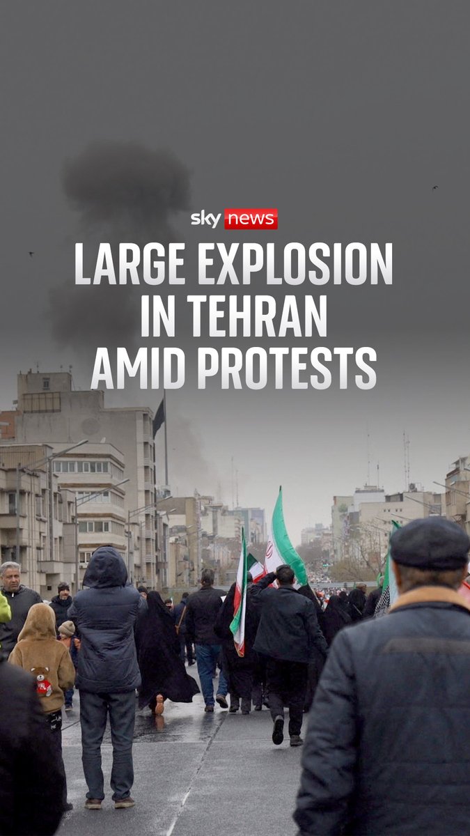 A large explosion hit Ferdowsi Square in central Tehran as pro-Palestine protests were taking place. The cause was not immediately known, but Israel had warned it could strike in the area. Iran war latest 🔗