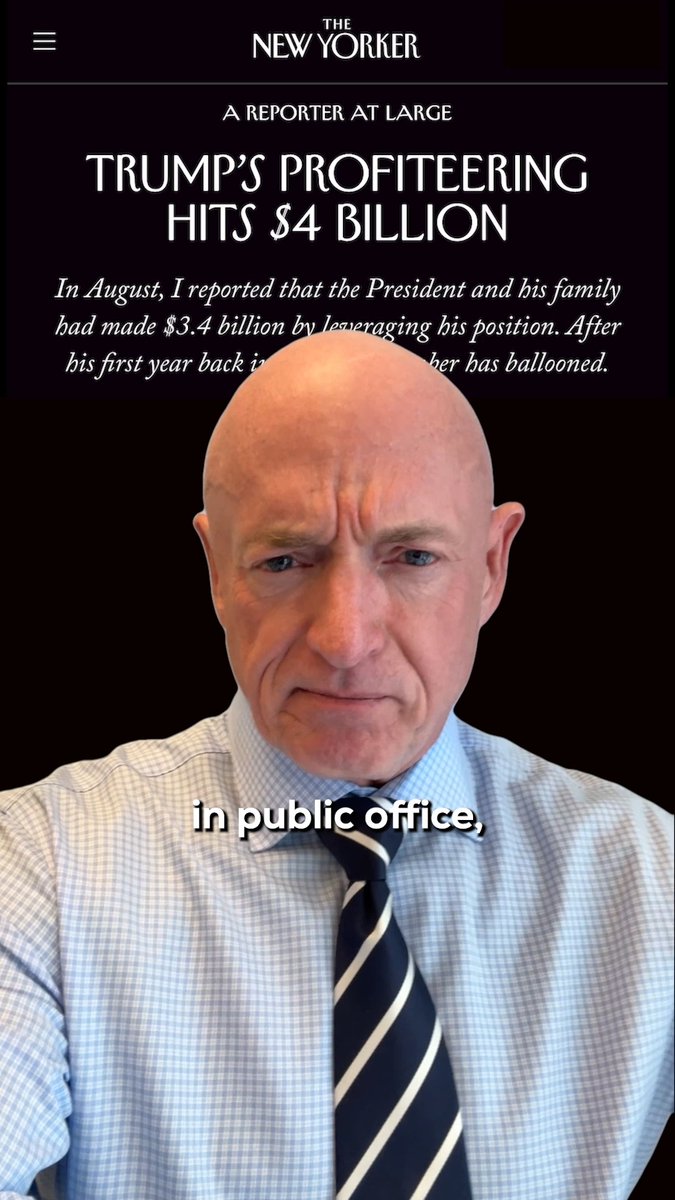 Trump's net worth has jumped $3-4 billion during his presidency. Meanwhile, many American families can't pay their bills because of his bad decisions. Public office is for serving the people, not yourself.