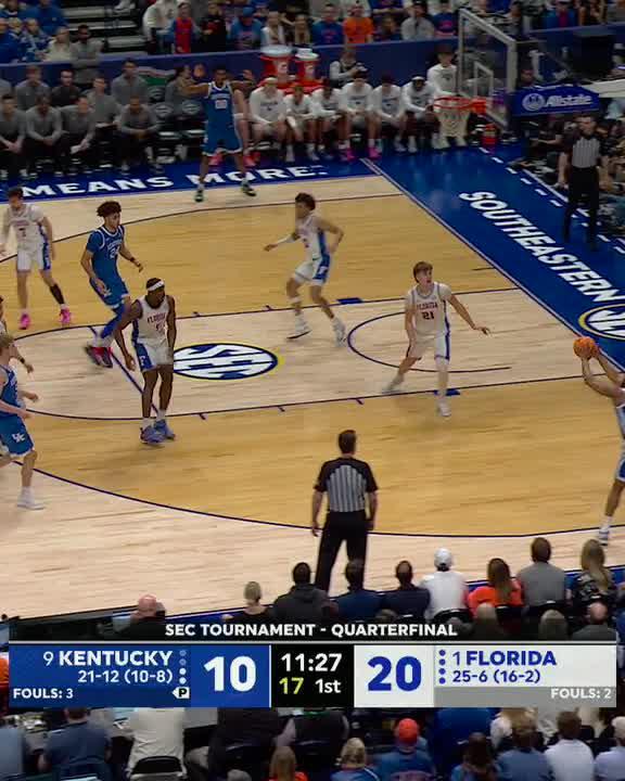 8-0 RUN JUST LIKE THAT. GO BIG BLUE 😼 📺 - ESPN