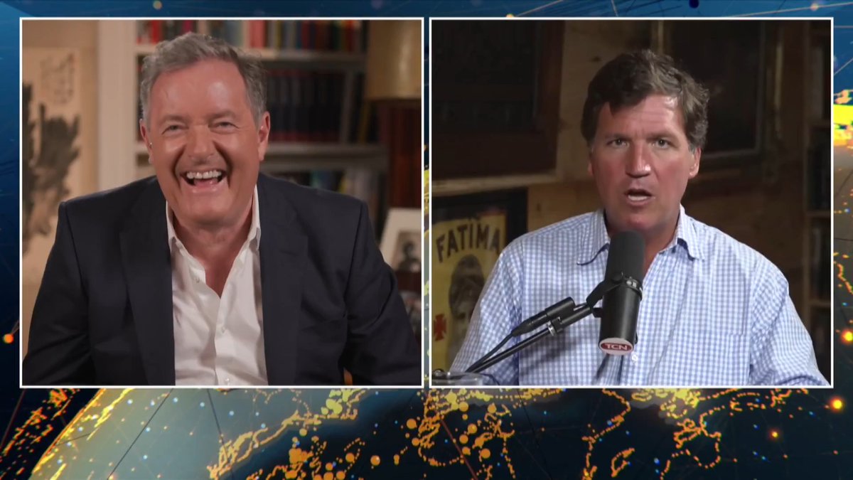 "I almost want to run for President, just to debate Ted Cruz... "I think it would do about the way it did last time." Piers Morgan's new interview with Tucker Carlson has just dropped!👇 📺 Piers Morgan | Tucker Carlson