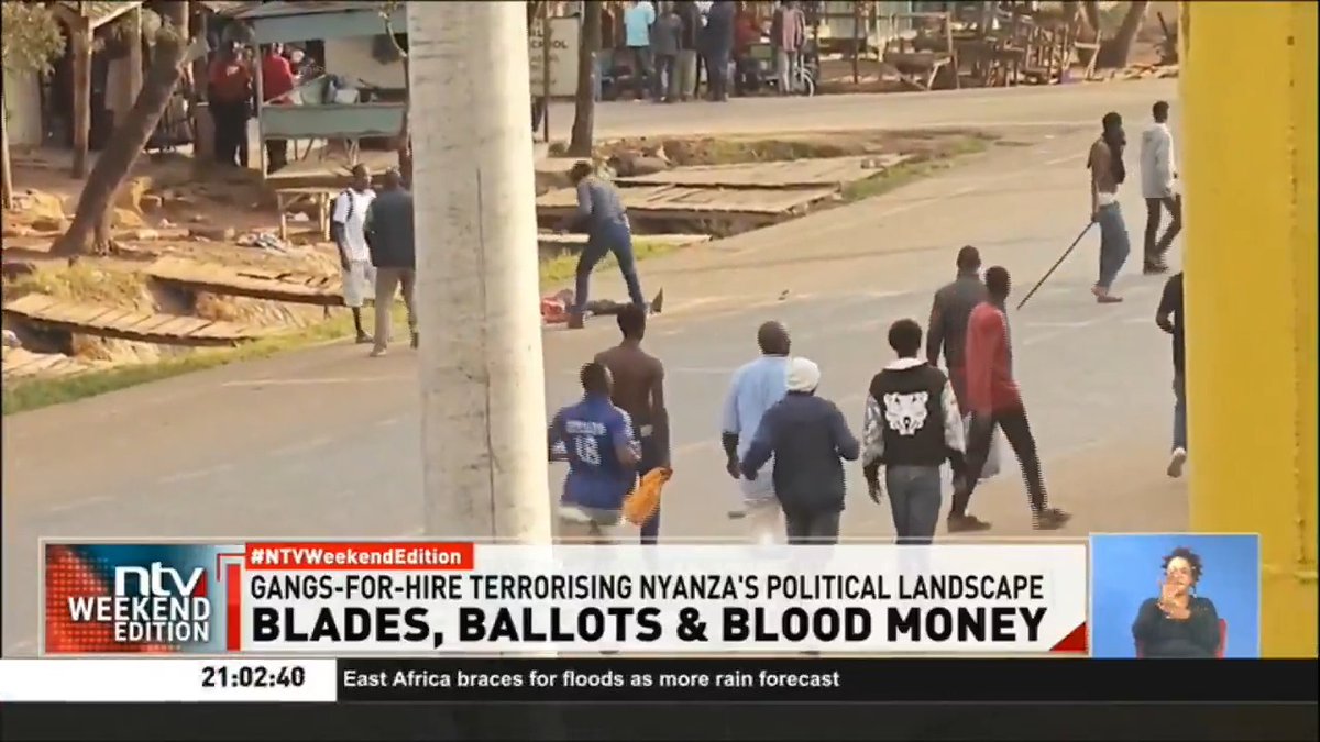 Blades, ballots and blood money: Meet the ‘Sangwenyas’ of Nyanza Mention the word ‘Sangwenyas’ in the Nyanza region and a few heads are bound to turn. They pledge their allegiance to the political current that pays them the most and their currency is violence and chaos. #NTVWeekendEdition Michelle Ngele-Odhiambo
