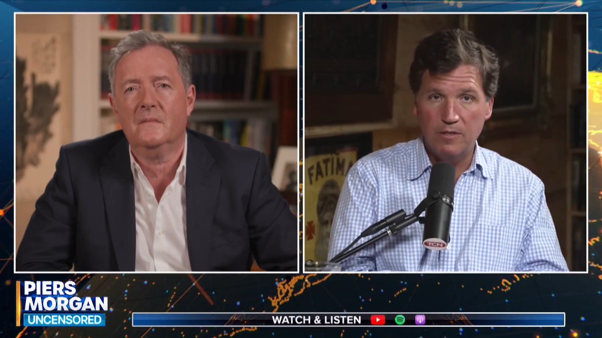 'At no juncture have I ever met anybody who has laid out a logical case for how this war will benefit the United States.' Tucker Carlson discusses his opposition to the Iran War with Piers Morgan. Watch more👇 📺 Piers Morgan | Tucker Carlson