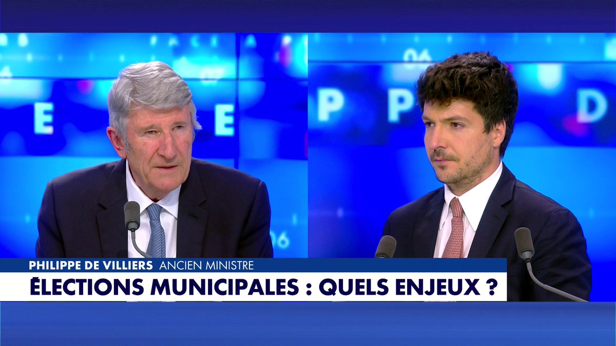 Municipales 2026 : «Les Français réclament l’ordre dans les comptes et l’ordre dans les rues», observe Philippe de Villiers, ancien ministre, dans #FaceaPhilippeDeVilliers Toute l'info est à retrouver sur