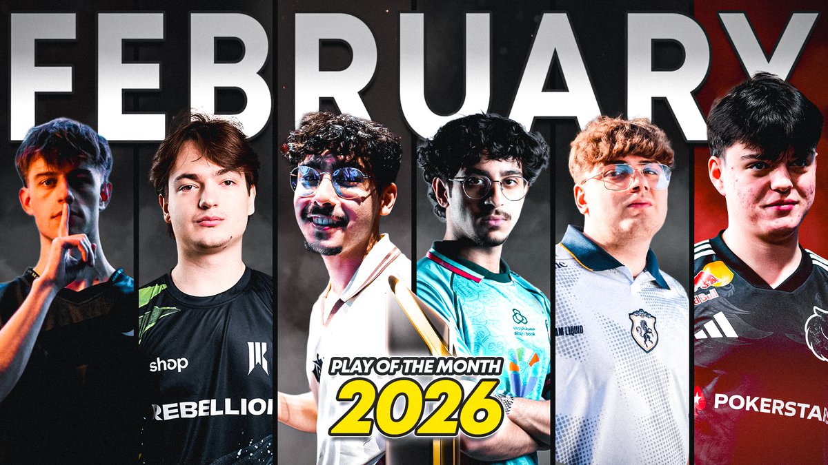 The February #PlayOfTheMonth is live! Hosted by TommyT999, with incredible plays from: Danil Golubenko | Sergen Çelik | Liquid kamo | Lj | Falcons Jume | Twis Quartz 🗳️ Cast your vote now: Voting closes April 5.