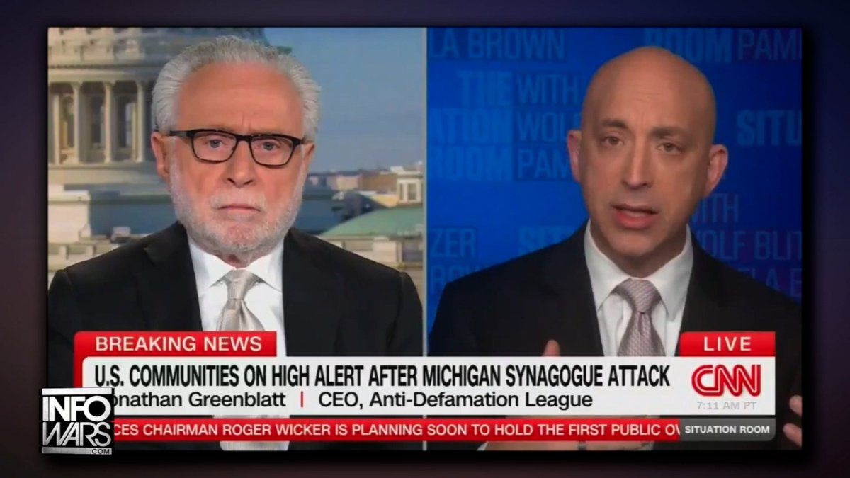VIDEO: "We Are Seeing Jewish People, The Jewish State, Blamed For The War In The Middle East. That Is Wrong," Says ADL Head Jonathan Greenblatt Alex Jones Responds— "Israel Drug Us Into This War, Lobbied, Bragged About It, And Now This Guy Is Whining About It!" »WATCH ALEX JONES BREAK THE LATEST LIVE: