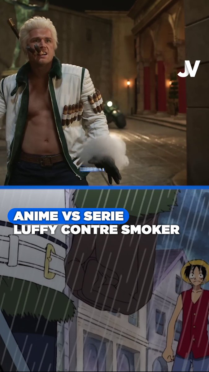 Le combat Luffy et Smoker : anime VS live action
