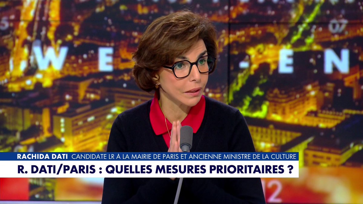 Municipales 2026 : «A Paris, certains endroits ne sont pas accessibles aux femmes, il y a des zones de non-droit», déplore Rachida Dati, candidate LR à la mairie de Paris et ancienne ministre de la culture, dans #HDPros2WE Toute l'info est à retrouver sur