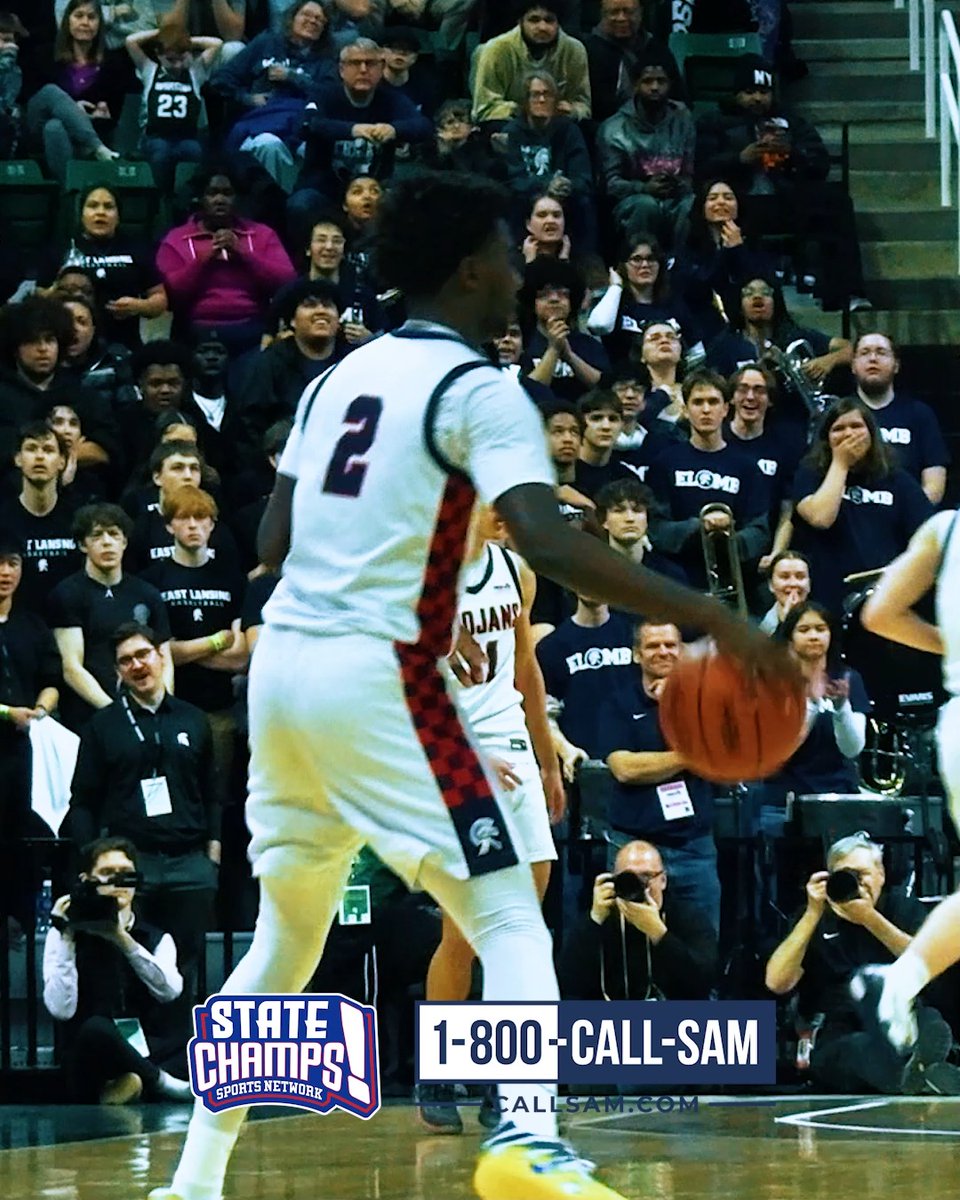 MR. BASKETBALL CALLS GAME. 🏀🔥 KJ Torbert delivers in the biggest moment. The senior from East Lansing and Bowling Green commit drills the game-winning three with 1 second left, lifting the Trojans to a thrilling semifinal 55-52 win over Brother Rice. East Lansing advances to the Division 1 State Final, where they'll face Rockford on Saturday. Powered by Sam Bernstein Law