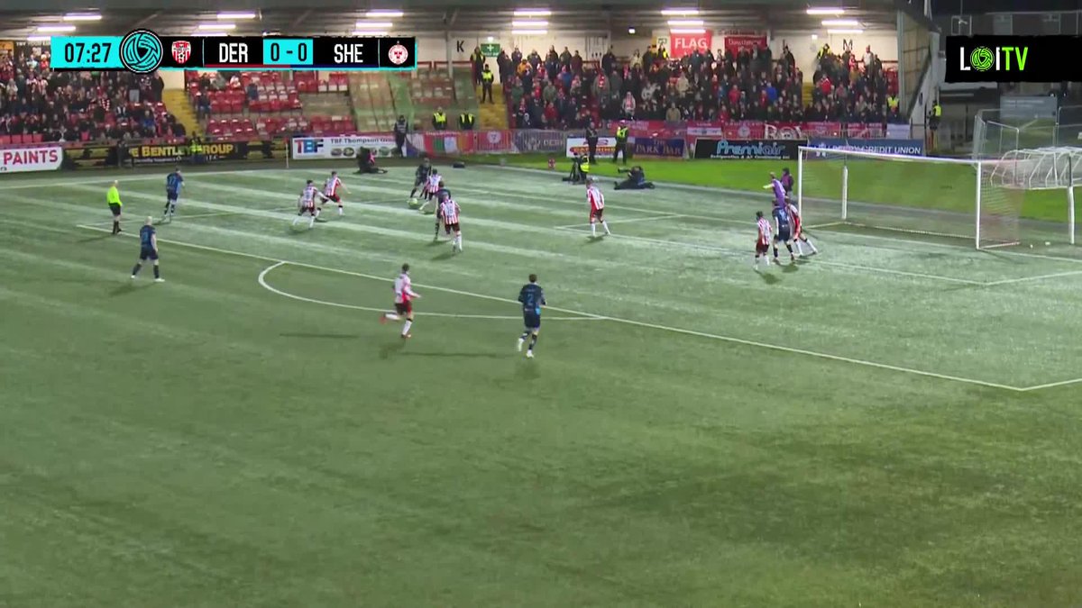 Goal of the season contender from Jack Henry-Francis to give Shels the lead!🚀 But, less than two minutes later, Henry Rylah equalised for Derry.