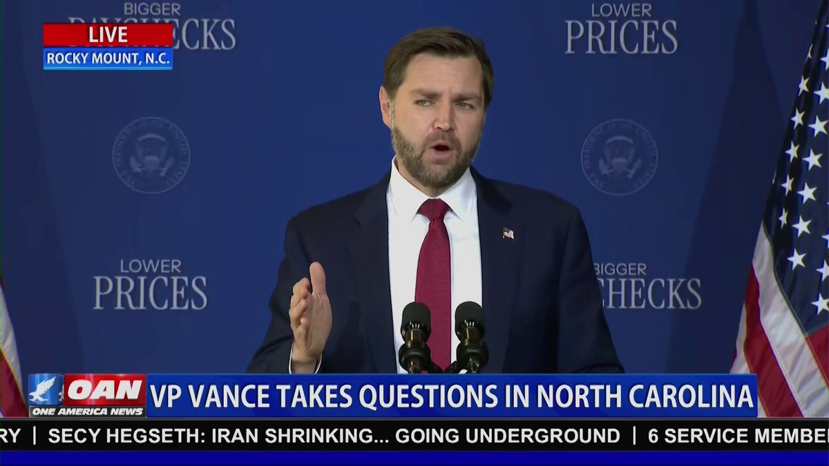 Vice President Vance: "We are done allowing you to be defrauded. We are going to go after the fraud, and we are going to rebuild the American dream by making sure that it goes to Americans first." Watch OAN on Spectrum and YouTube TV today!