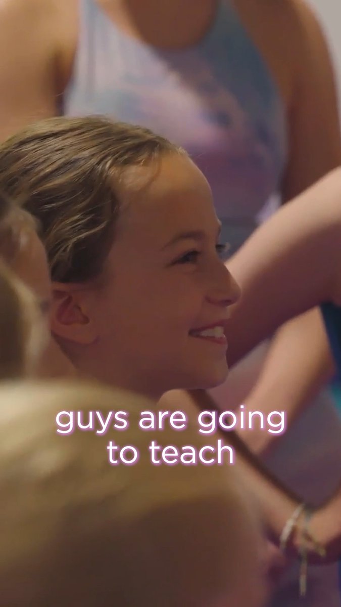 They said they’re going to teach me how to do a flip… should I try it? 😂✨ Episode 1 of Back in Business is out now on YouTube 💗