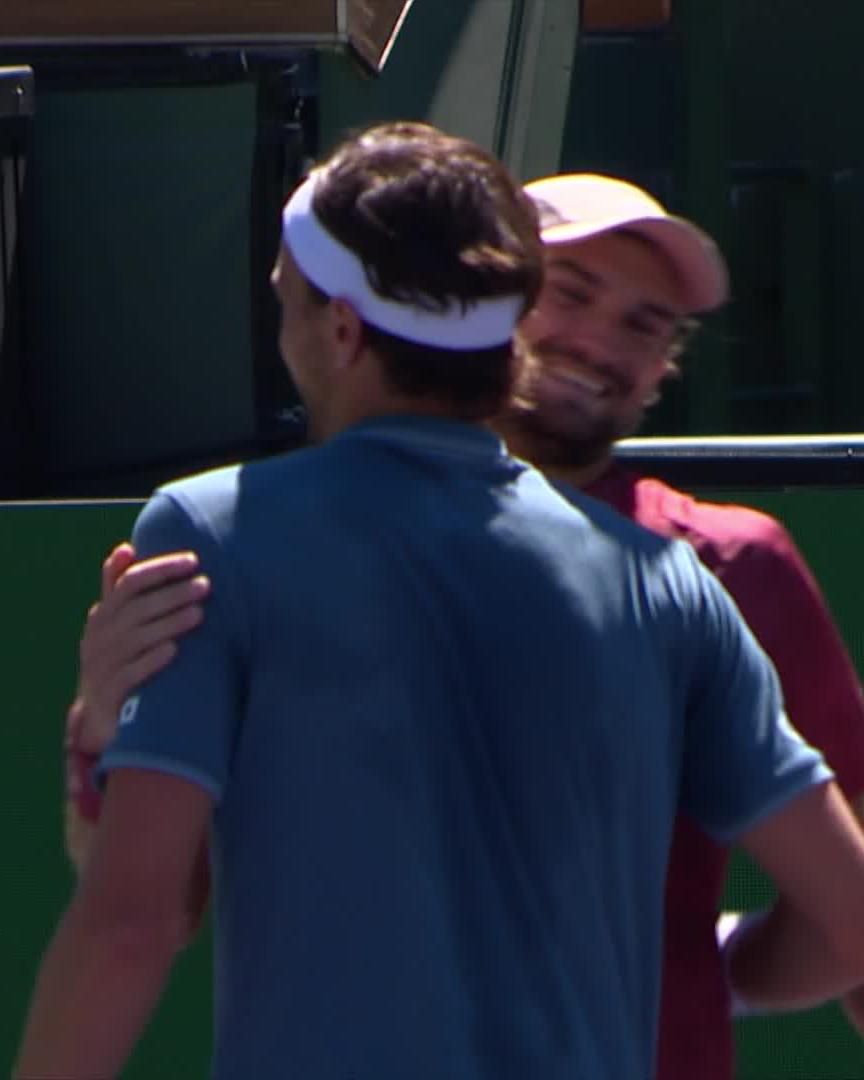 Family through to the Final 👬 Cousins Arthur Rinderknech and Valentin Vacherot take out Bhambri/Goransson to reach the doubles final in #TennisParadise