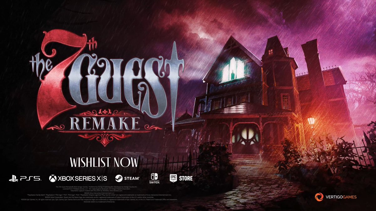 Introducing - The 7th Guest Remake! The iconic game returns, recreated from the ground up by Vertigo Games. Experience the mystery again - coming in 2026 to consoles &amp; PC. Wishlist now!