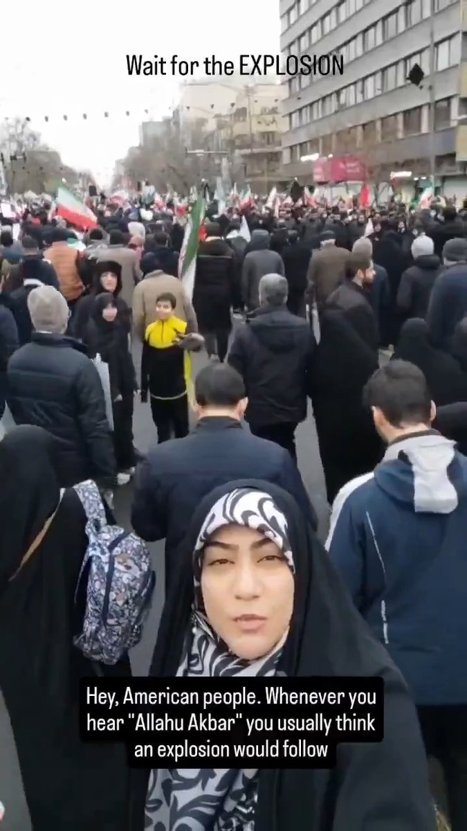 This is probably the very best explanation of Allahu Akbar ever made and it is also realtime shown and proven in the video with real time US-Israeli bombs literally dropping almost onto the crowd