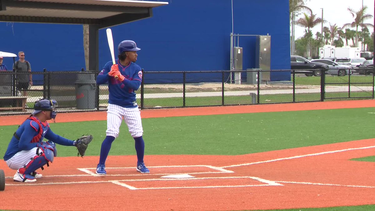 Francisco Lindor ripped a ground-rule double off AJ Minter in live BP When Minter asked if hit was a home run or a ground-rule double, Lindor said "ground rule, I don't got it like that" and joked about it being a pop-up 😂