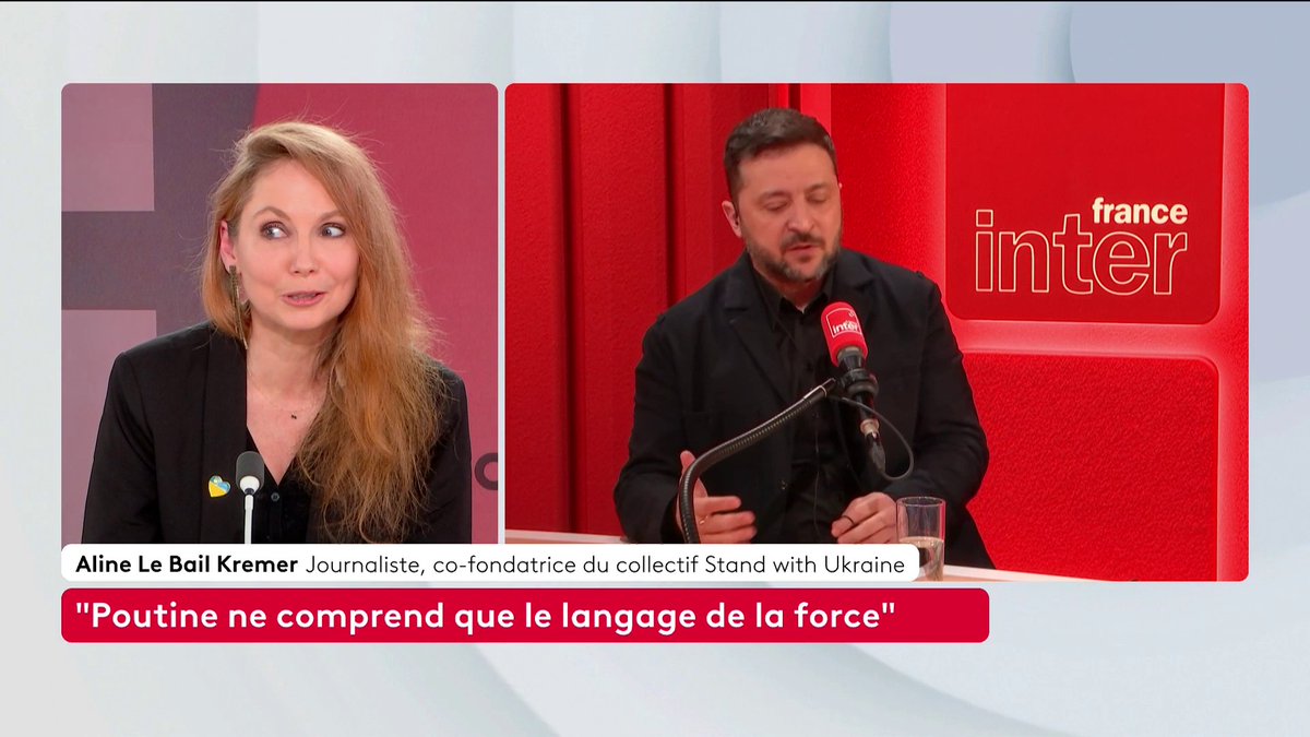 🔴 Ukraine : "Même sous la loi martiale, l’Ukraine reste une démocratie : c’est différent de la Russie où une seule personne décide de tout", assure Volodymyr Zelensky, répondant à une question sur les critiques qu'il subit en Ukraine. #canal16