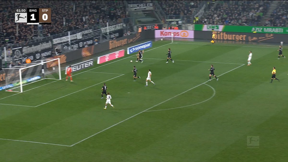 Borussia Mönchengladbach double their lead through Franck Honorat 📈 Watch Borussia Monchengladbach vs ST Pauli LIVE on The Overlap YouTube channel: