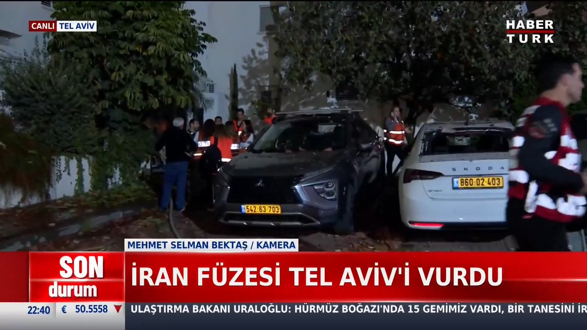#SONDURUM - Habertürk İran'ın vurduğu bölgede Tel Aviv'de yıkımın boyutu artıyor.