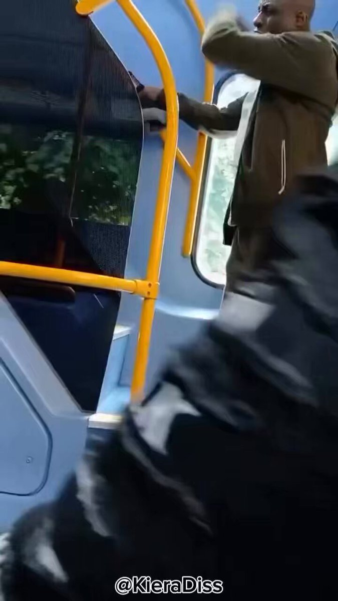 ANOTHER DAY ON TRANSPORT FOR LONDON This guy has to be removed from a bus full of school kids watching on. Nothing to see here though, Mr Mayor. Just a normal day.