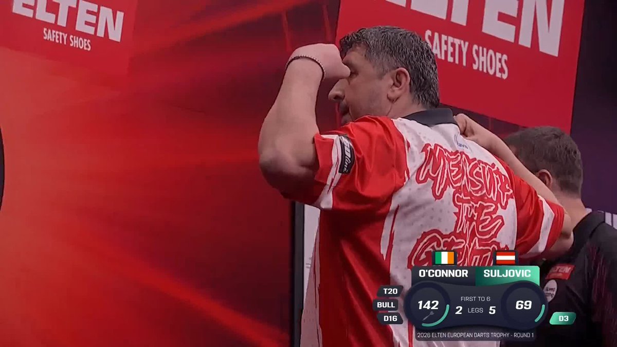 SULJOVIC TAKES OUT O'CONNOR! Mensur Suljovic gets off to a winning start in Germany, as the Austrian pins double three and beats William O'Connor 6-2! 📺 #ET2